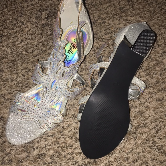 Iridescent Rhinestone Heels - Picture 6 of 6